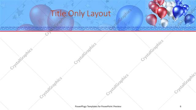 Title Only presentation slide layout