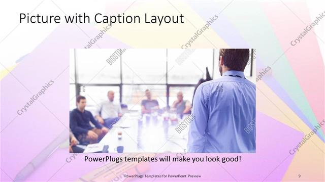 Picture with Caption presentation slide layout