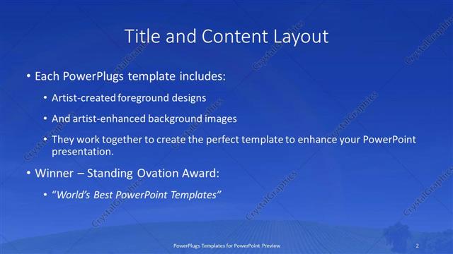 Title and Content presentation slide layout