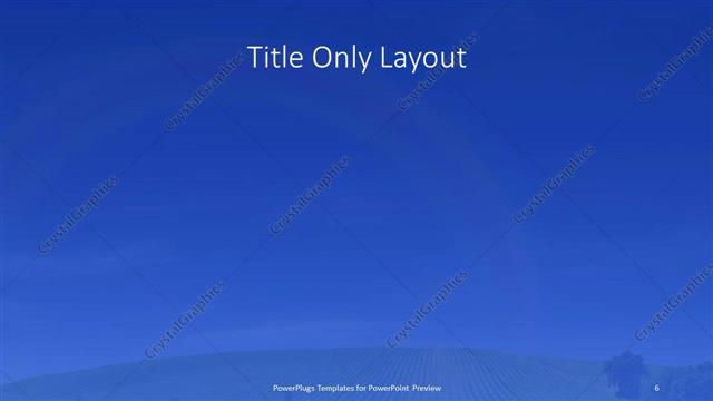 Title Only presentation slide layout