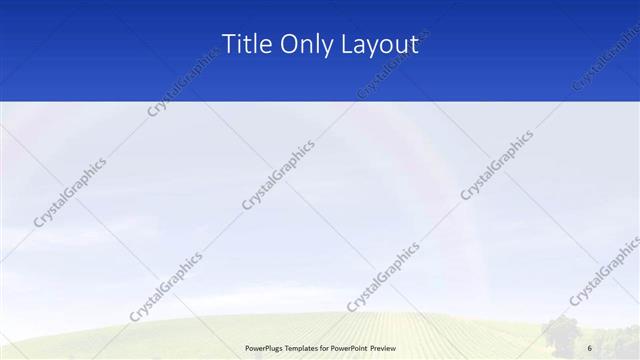 Title Only presentation slide layout