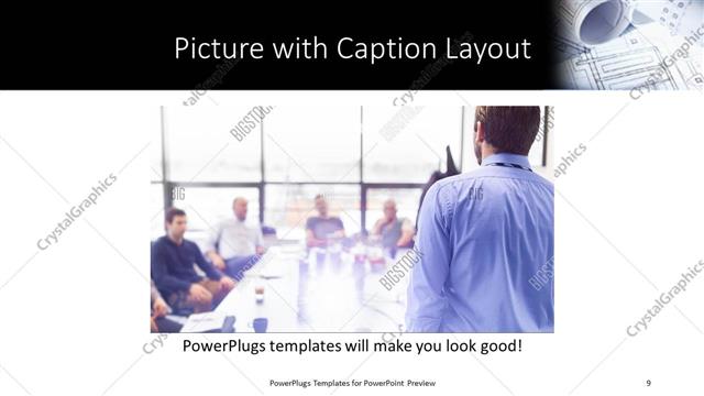 Picture with Caption presentation slide layout