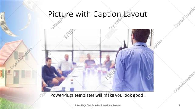 Picture with Caption presentation slide layout