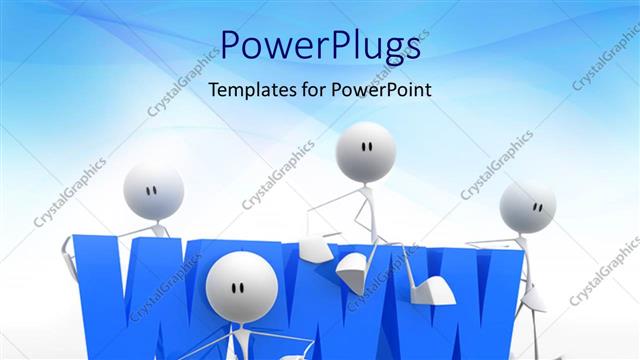  Presentation with www - A lot of figures with bluish background and place for text