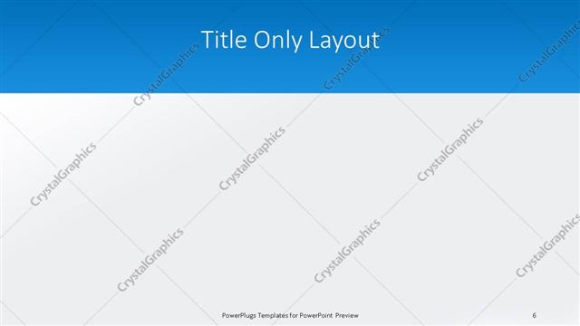 Title Only presentation slide layout