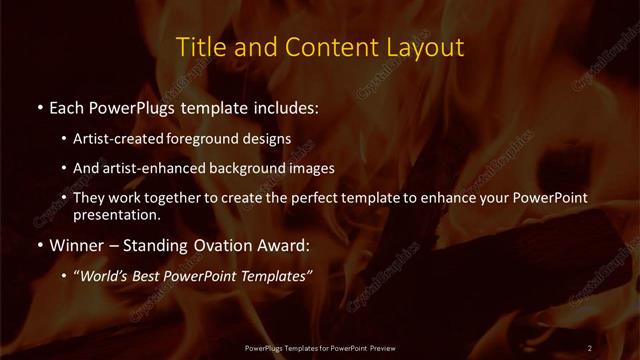 Title and Content presentation slide layout