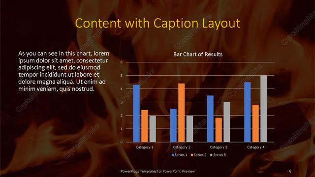 Content with Caption presentation slide layout