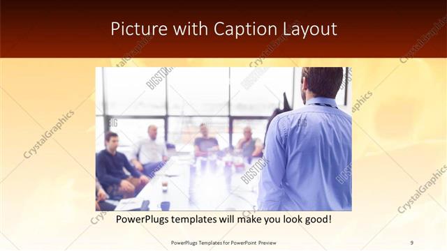 Picture with Caption presentation slide layout