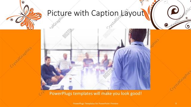 Picture with Caption presentation slide layout