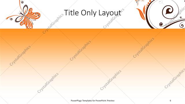 Title Only presentation slide layout