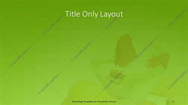 Title Only presentation slide layout