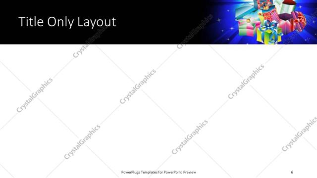 Title Only presentation slide layout