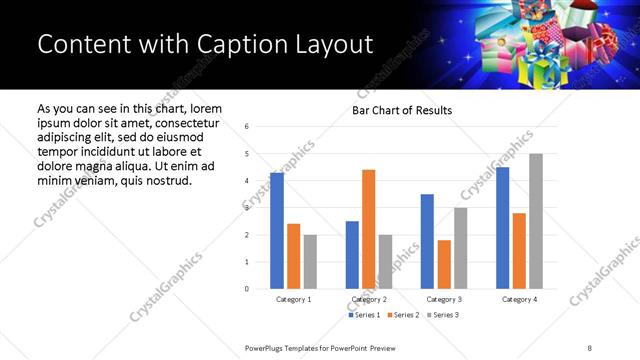 Content with Caption presentation slide layout