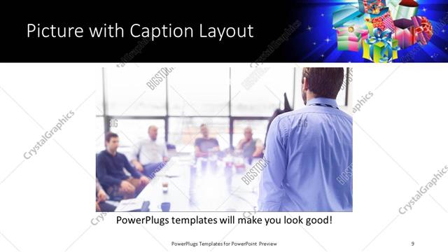 Picture with Caption presentation slide layout