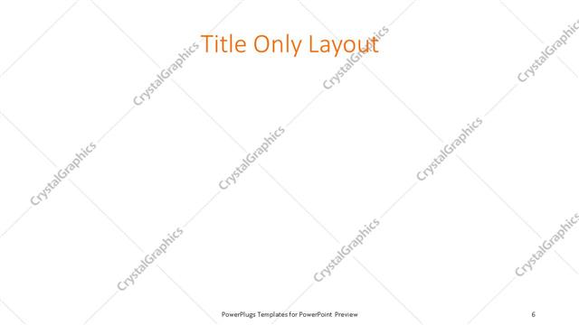 Title Only presentation slide layout