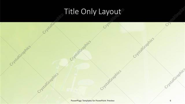 Title Only presentation slide layout