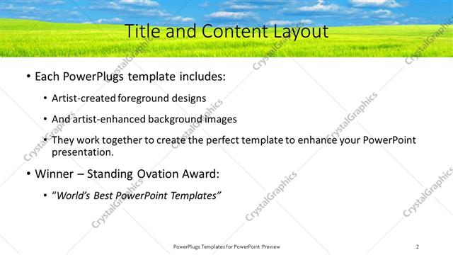 Title and Content presentation slide layout