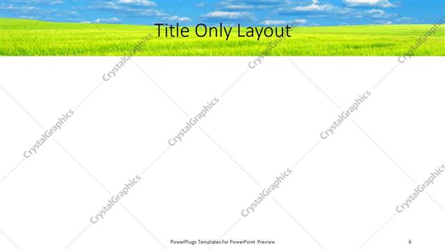 Title Only presentation slide layout