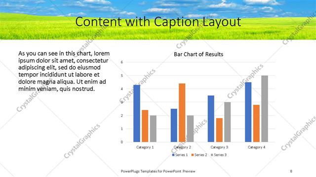 Content with Caption presentation slide layout