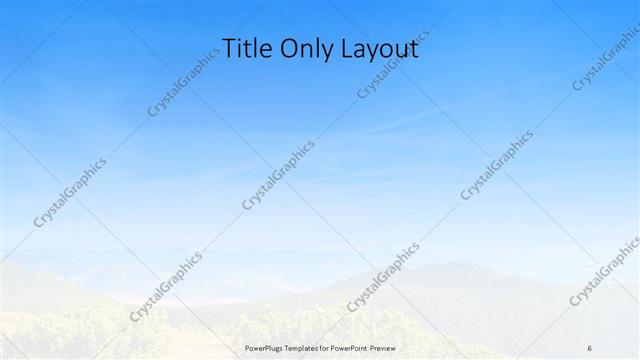 Title Only presentation slide layout