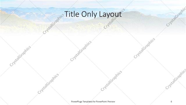 Title Only presentation slide layout
