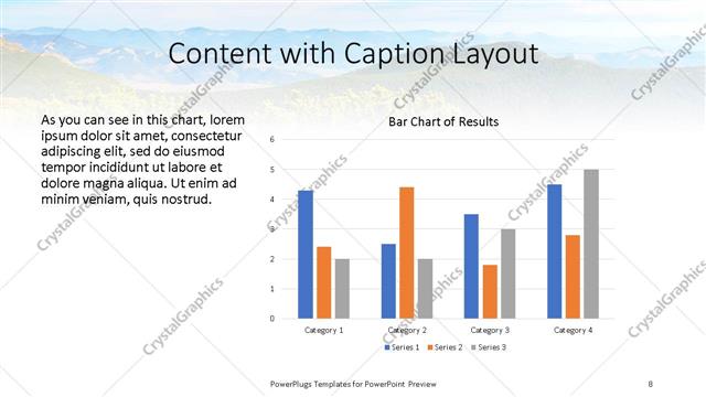 Content with Caption presentation slide layout