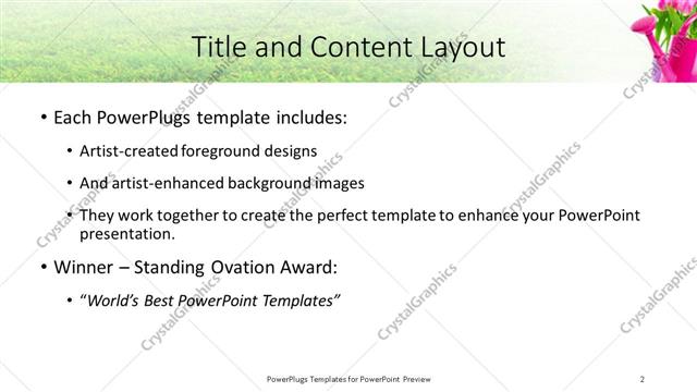 Title and Content presentation slide layout
