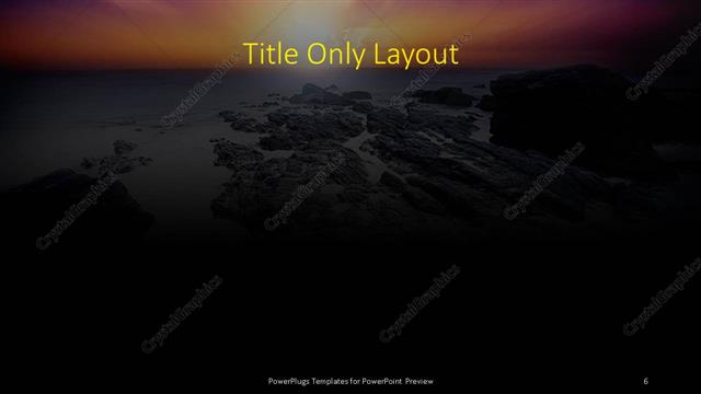 Title Only presentation slide layout
