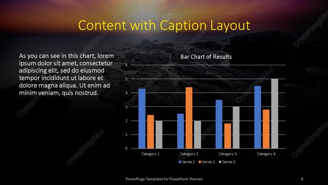 Content with Caption presentation slide layout