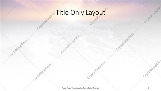 Title Only presentation slide layout