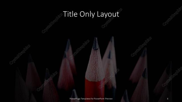 Title Only presentation slide layout