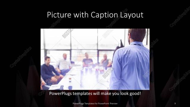 Picture with Caption presentation slide layout