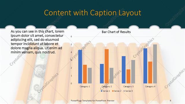 Content with Caption presentation slide layout