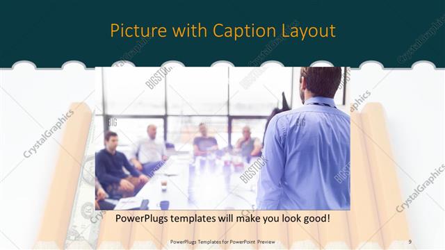 Picture with Caption presentation slide layout