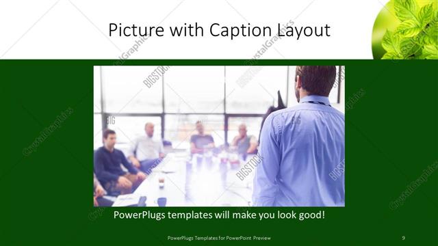 Picture with Caption presentation slide layout