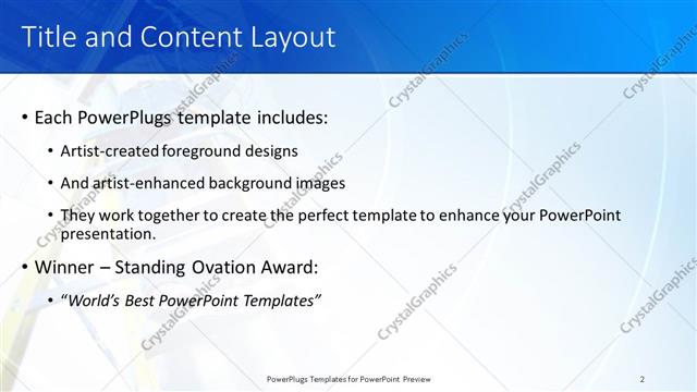Title and Content presentation slide layout
