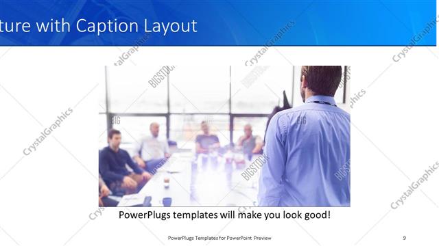 Picture with Caption presentation slide layout