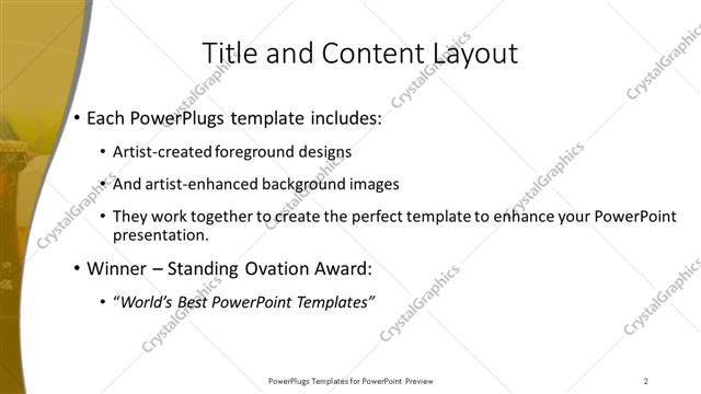 Title and Content presentation slide layout