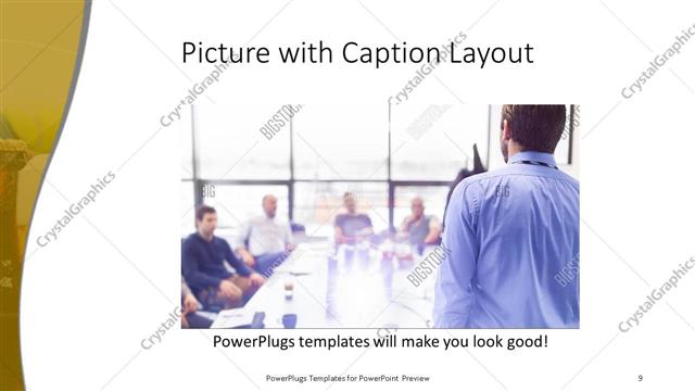 Picture with Caption presentation slide layout