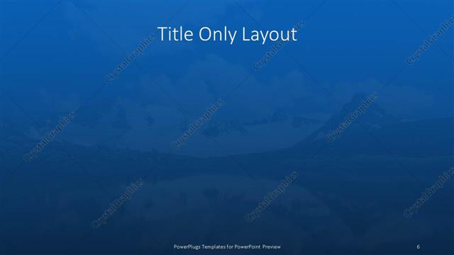 Title Only presentation slide layout