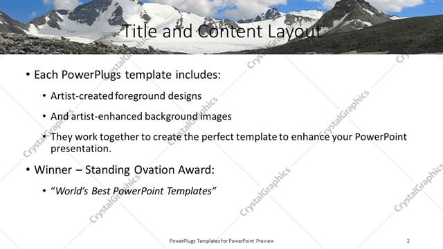 Title and Content presentation slide layout