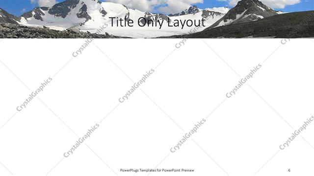 Title Only presentation slide layout