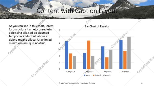 Content with Caption presentation slide layout