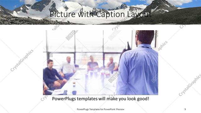 Picture with Caption presentation slide layout