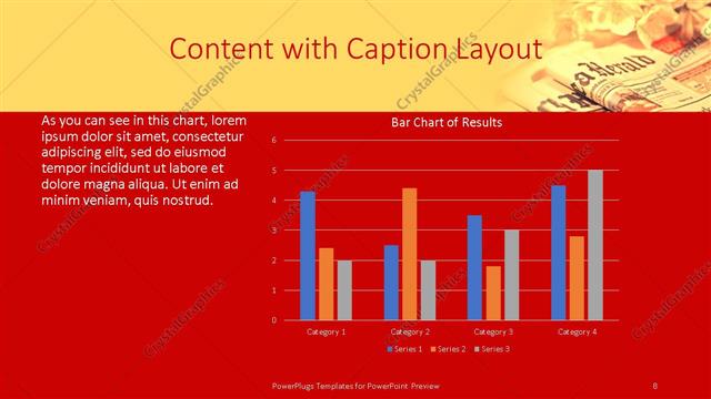 Content with Caption presentation slide layout