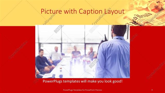 Picture with Caption presentation slide layout