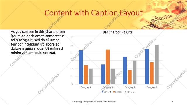 Content with Caption presentation slide layout