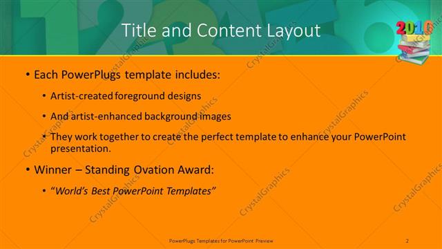 Title and Content presentation slide layout