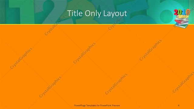 Title Only presentation slide layout