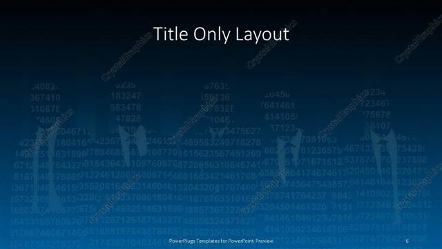 Title Only presentation slide layout